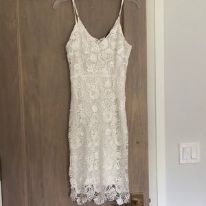 White lace dress